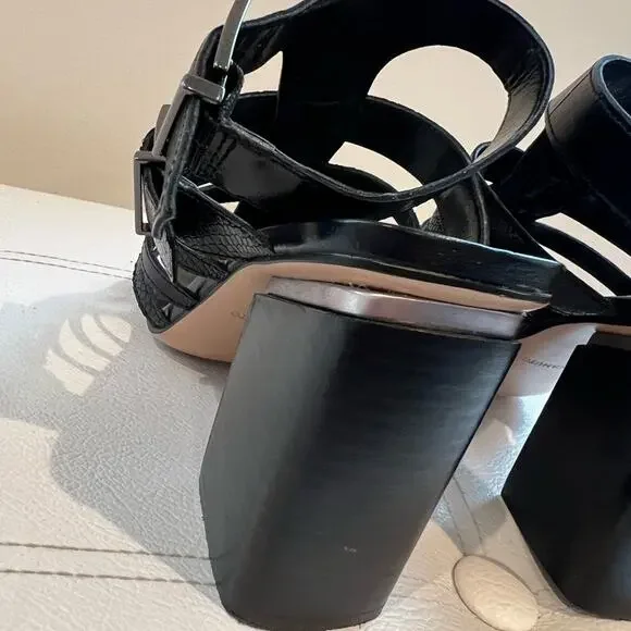 Vince Camuto Hicheny Black Strappy Heel Sandals - Picture 5 of 6